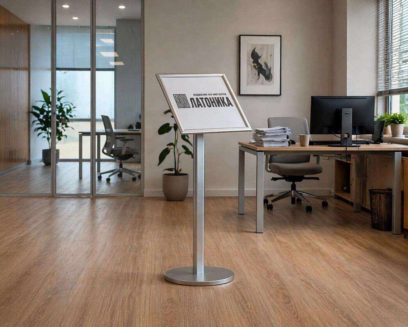 Алюминиевые стойки для листовок