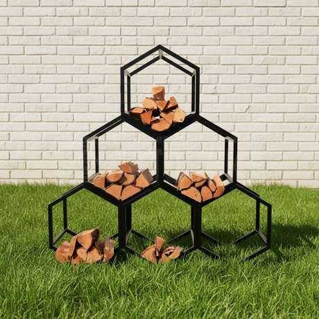 Модульная дровница «Геометрия»