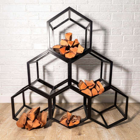 Модульная дровница «Геометрия»