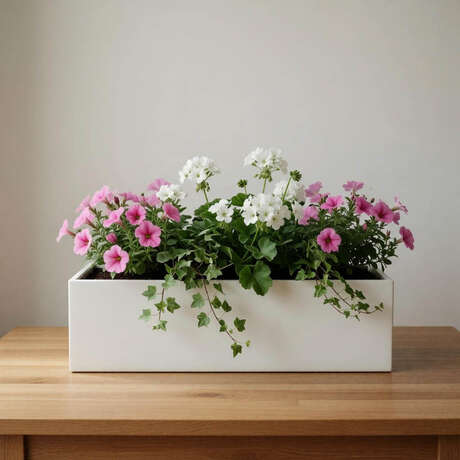 Металлическое кашпо для цветов «Оазис»