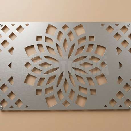 Решетка алюминиевая с лазерной резкой