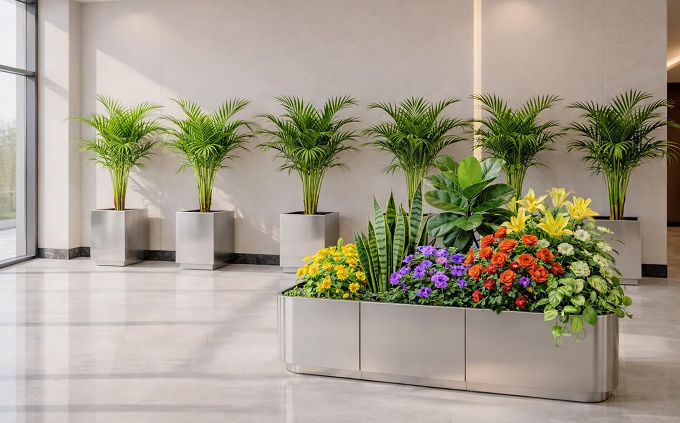 Кашпо из металла