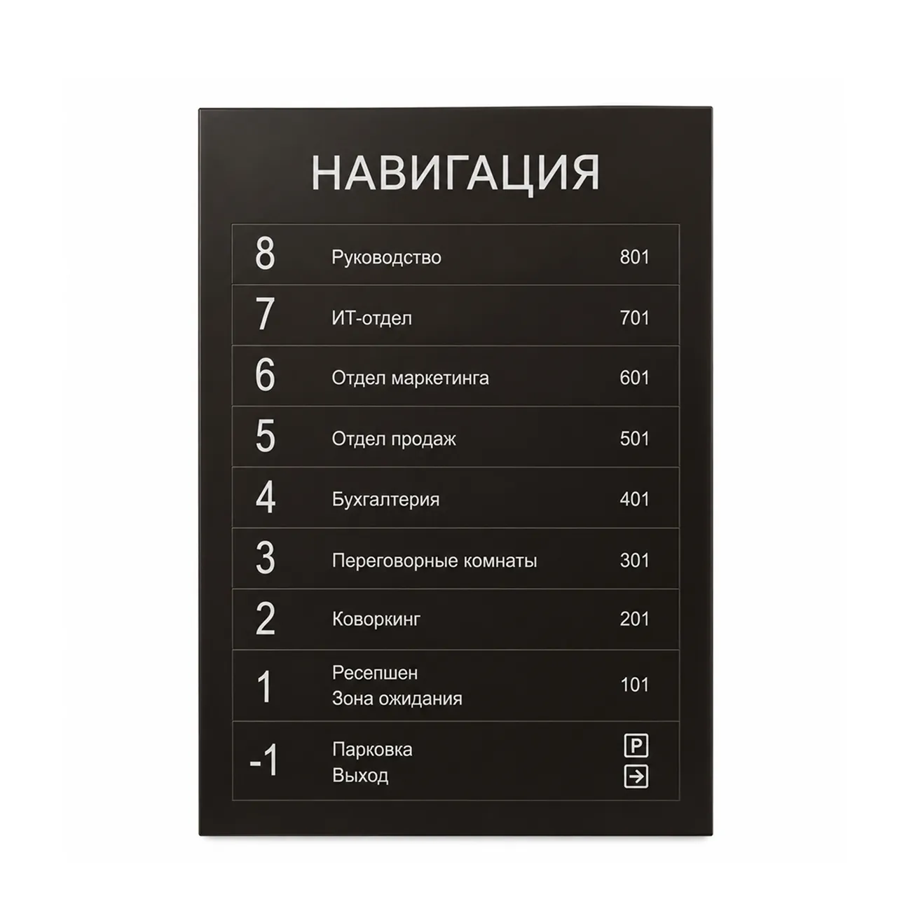 Настенный навигационный стенд «Уровень»
